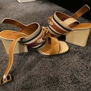 Tory Burch heeled sandals with gold details